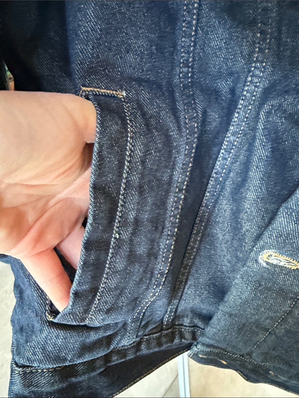 New Guide Gear Quilt Lined Blue Denim Jacket with Brown Corduroy Collar - 2XL - Picture 8 of 9